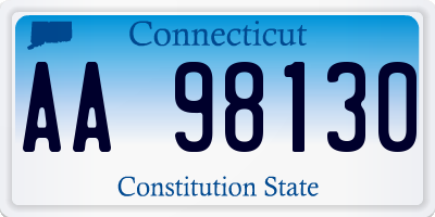 CT license plate AA98130