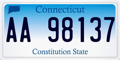 CT license plate AA98137