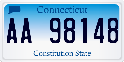 CT license plate AA98148