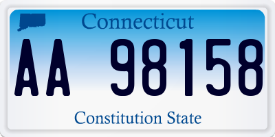 CT license plate AA98158