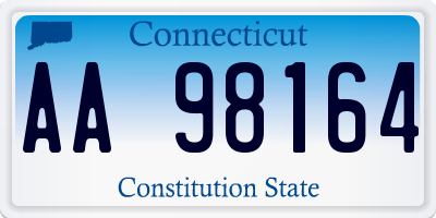 CT license plate AA98164