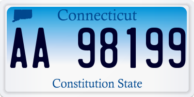 CT license plate AA98199