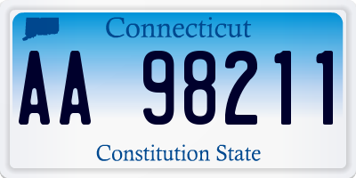 CT license plate AA98211
