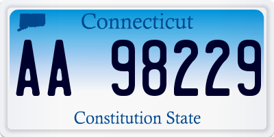 CT license plate AA98229