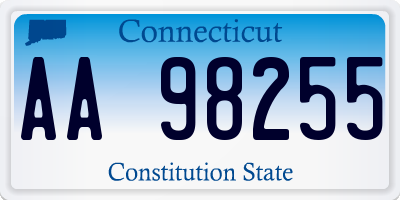 CT license plate AA98255