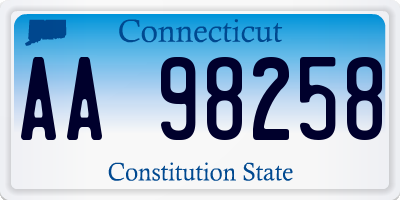 CT license plate AA98258