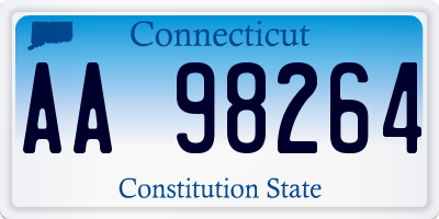 CT license plate AA98264