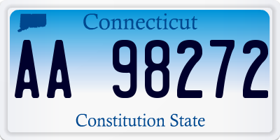 CT license plate AA98272