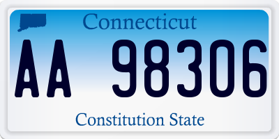 CT license plate AA98306
