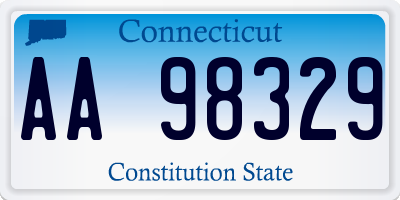 CT license plate AA98329