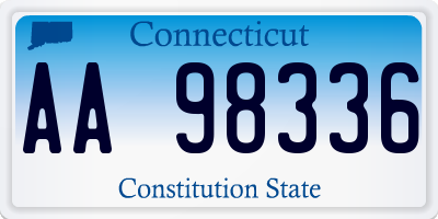 CT license plate AA98336