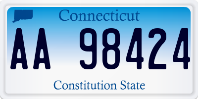 CT license plate AA98424