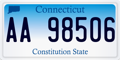 CT license plate AA98506