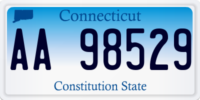 CT license plate AA98529