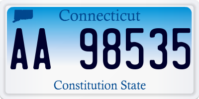 CT license plate AA98535