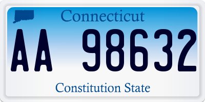 CT license plate AA98632