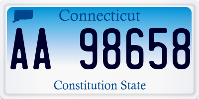 CT license plate AA98658