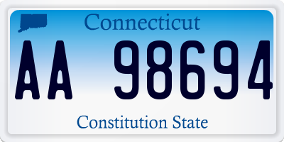 CT license plate AA98694