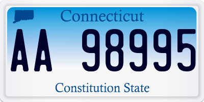 CT license plate AA98995
