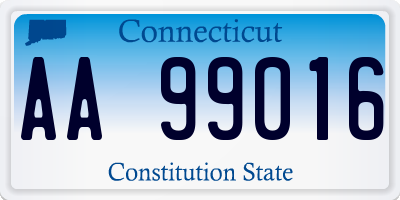 CT license plate AA99016