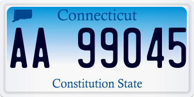 CT license plate AA99045