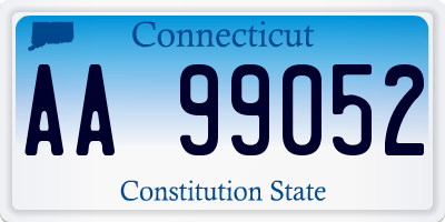 CT license plate AA99052