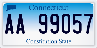 CT license plate AA99057