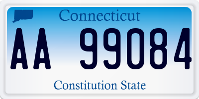 CT license plate AA99084