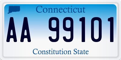 CT license plate AA99101
