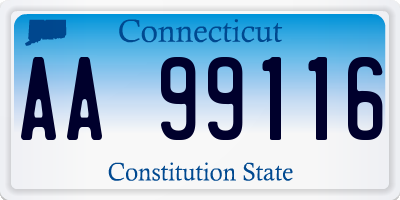 CT license plate AA99116