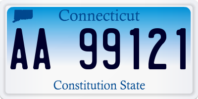 CT license plate AA99121