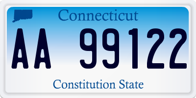 CT license plate AA99122