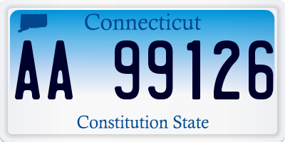 CT license plate AA99126