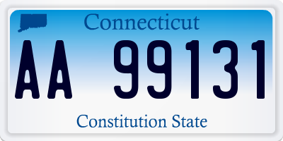 CT license plate AA99131