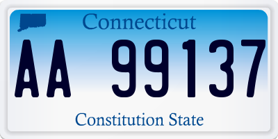 CT license plate AA99137