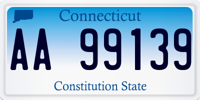 CT license plate AA99139