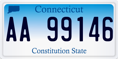 CT license plate AA99146