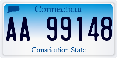 CT license plate AA99148
