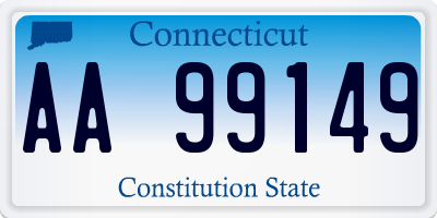 CT license plate AA99149