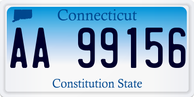 CT license plate AA99156