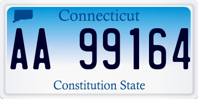 CT license plate AA99164