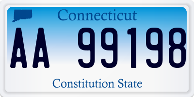 CT license plate AA99198