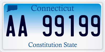 CT license plate AA99199
