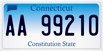 CT license plate AA99210