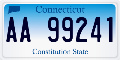 CT license plate AA99241