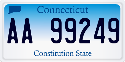 CT license plate AA99249