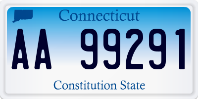CT license plate AA99291