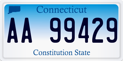 CT license plate AA99429