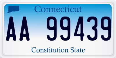 CT license plate AA99439