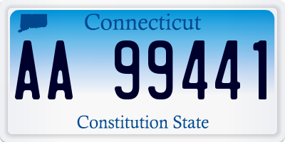 CT license plate AA99441